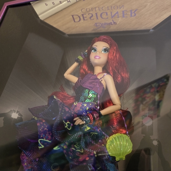 Ariel The Little Mermaid Premiere Designer 2018 Disney Doll Limited Edition 4500 - Picture 11 of 16